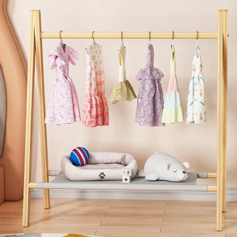 Portant bois pour animaux et petits vêtements – Image 2