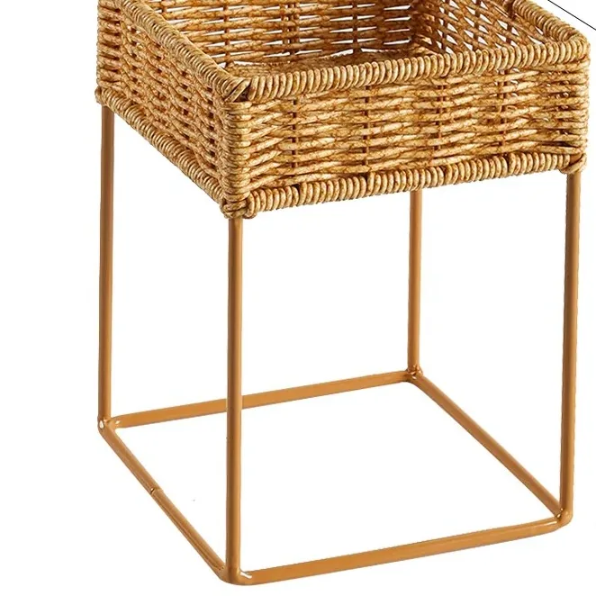 Porte-plante en rotin pour pot décoratif – Image 4