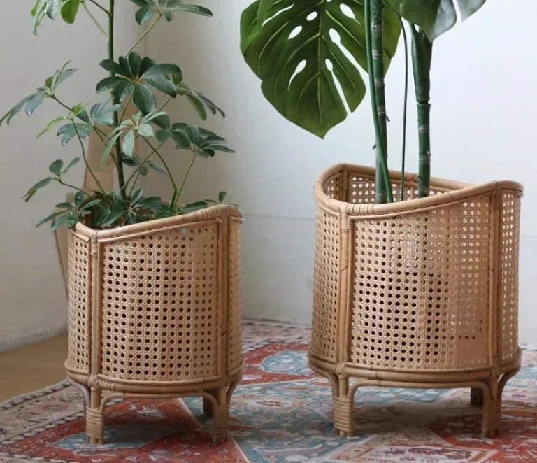 Porte-plante en rotin tressé modèle TB-YNTHL-6