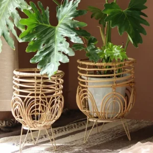 Porte-plante rotin tissé simple — modèle CB-TBHJ-2