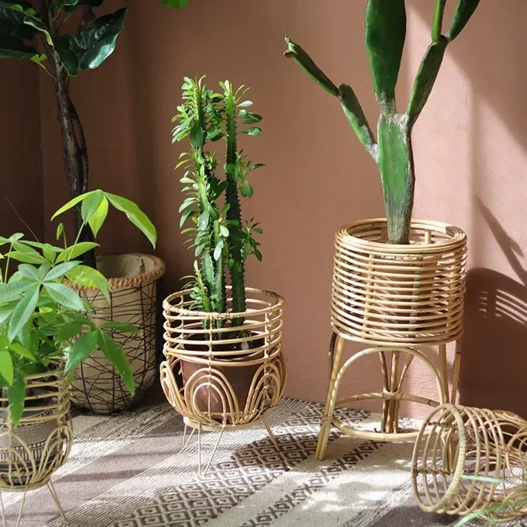 Porte-plante rotin tissé simple — modèle CB-TBHJ-2 – Image 3