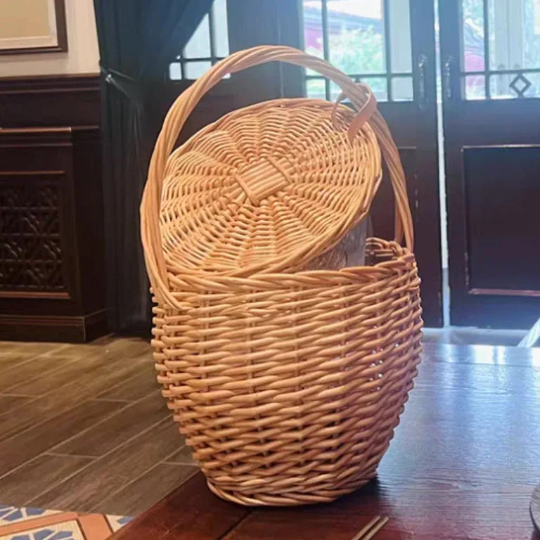 Sac seau en paille tissé à la main - modèle unique – Image 4
