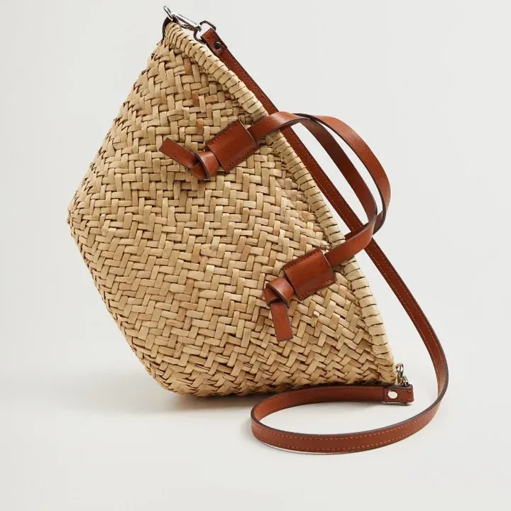 Sac seau en rotin tissé style plage 2024 – Image 2