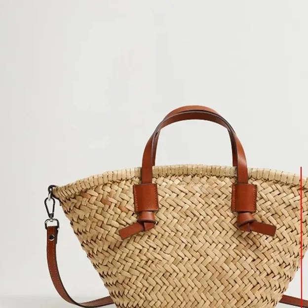Sac seau en rotin tissé style plage 2024 – Image 5