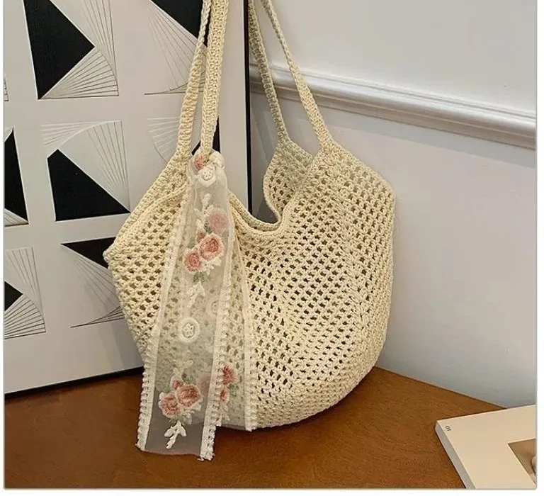 Sac seau tressé en cuir PU pour femme G32 – Image 5