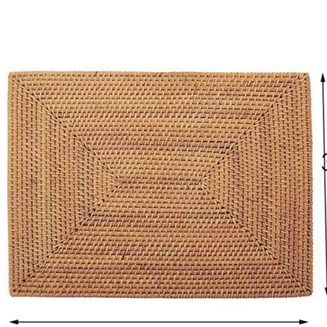 Set 6 napperons en rotin tressé antidérapants – Image 5