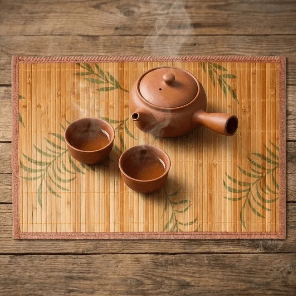 Set de table pliable en bambou style classique – Image 5