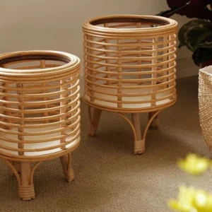 Support à plantes en rotin sur 10 niveaux pour intérieur