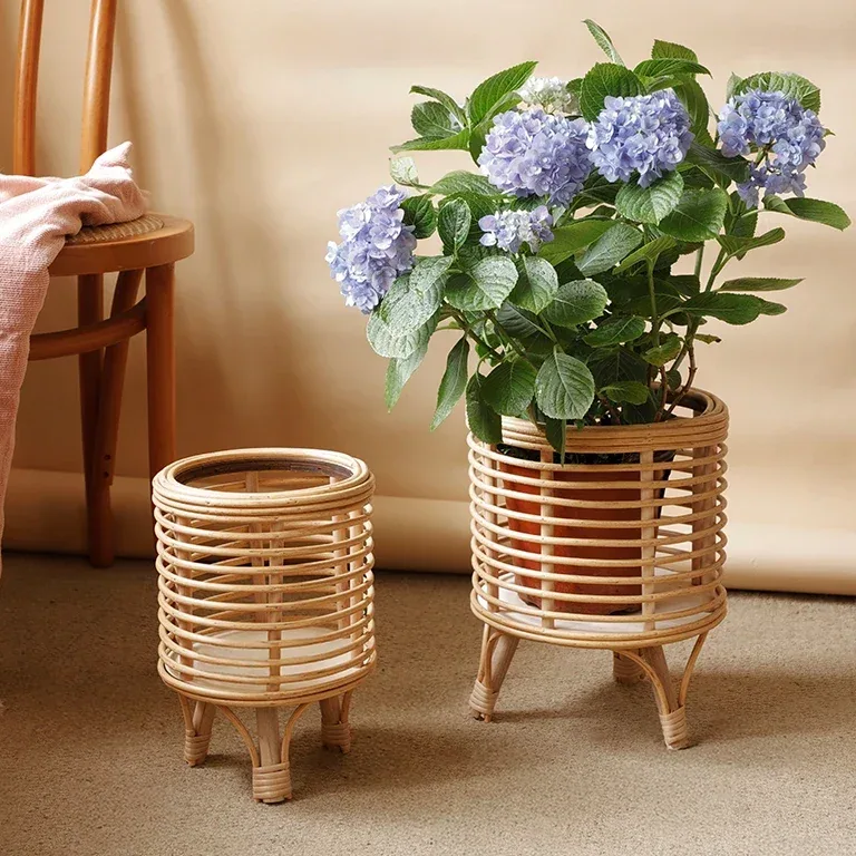 Support à plantes en rotin sur 10 niveaux pour intérieur – Image 3