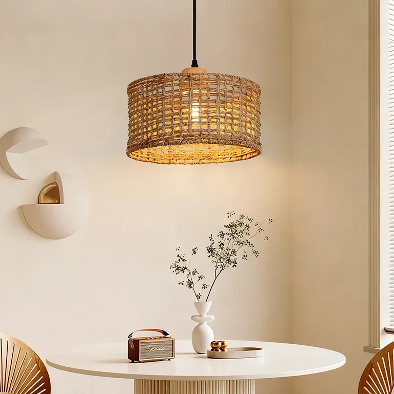Suspension en rotin et osier style pastoral – Image 3