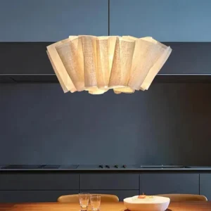 Suspension lin japonais Wabi Sabi - Warm Light