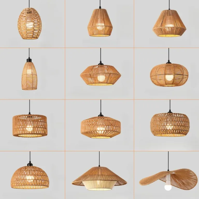 Suspension rotin blanc tressé modèle BLANC / 0-5W