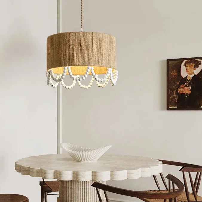 Suspension rotin / métal neutral light B D50cm – Image 4