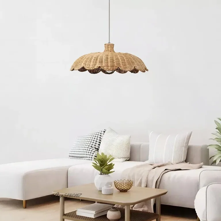 Suspension rotin tissée à la main pour intérieur – Image 2