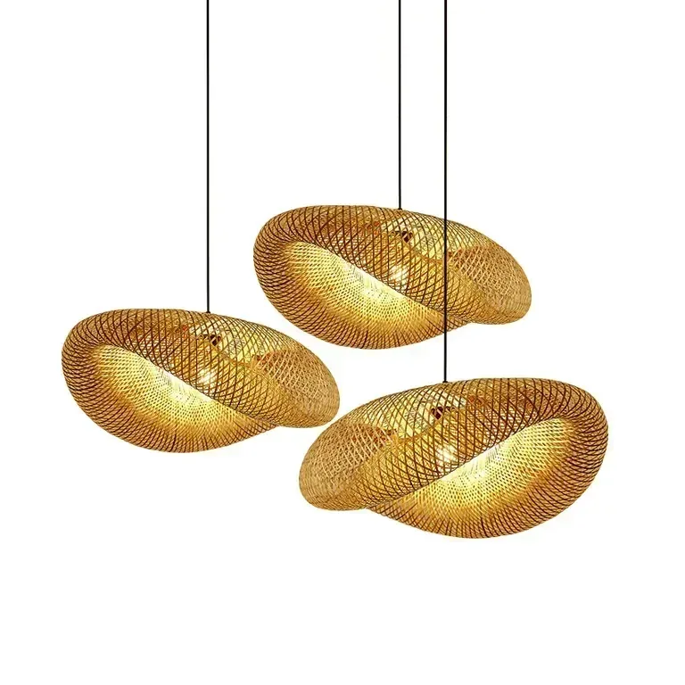 Suspension rotin tressé brun 36 cm - 0-5W – Image 5