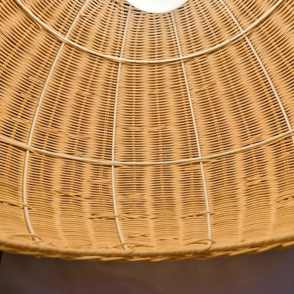 Suspension rotin tressé style japonais en bambou – Image 3