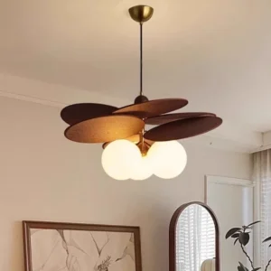 Suspension rotin tressé vintage pour intérieur