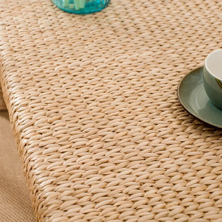 Table basse tatami en rotin tissé 60x45x30 cm – Image 5