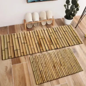 Tapis bambou velours cristal pour chambre et salon