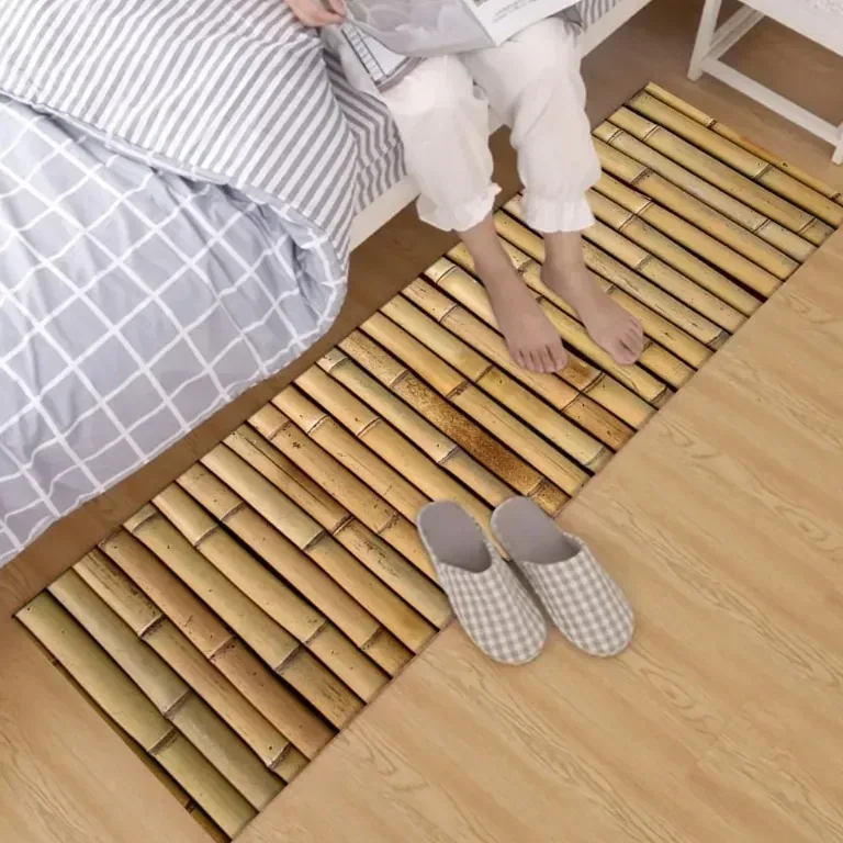 Tapis bambou velours cristal pour chambre et salon – Image 2