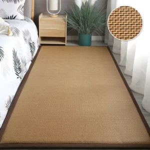 Tapis de couchage été style tatami en rotin synthétique