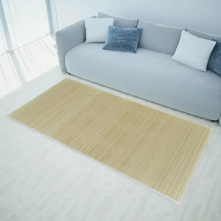 Tapis en bambou rectangulaire 120 x 180 cm