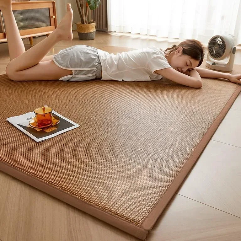 Tapis en bambou style tatami rectangulaire – Image 2