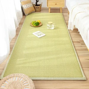 Tapis en bambou tressé antidérapant pour salon