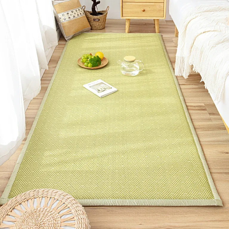 Tapis en bambou tressé antidérapant pour salon
