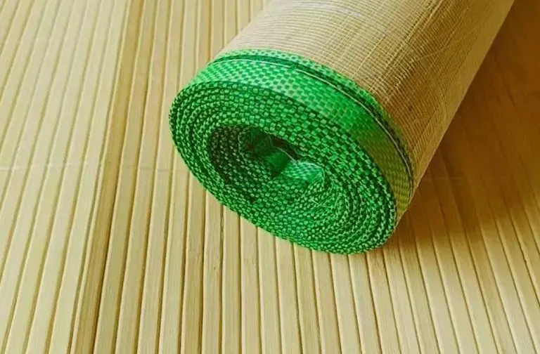 Tapis en fibre de bambou naturel pour chambre