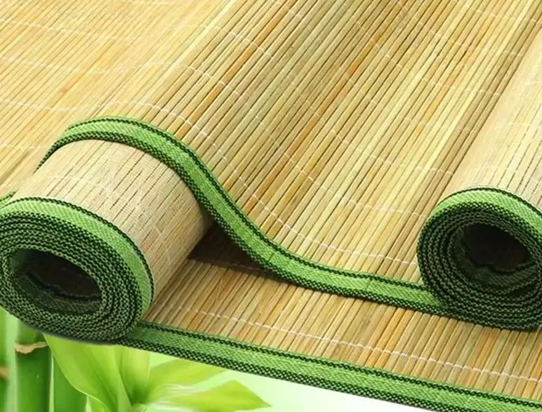 Tapis en fibre de bambou naturel pour chambre – Image 2