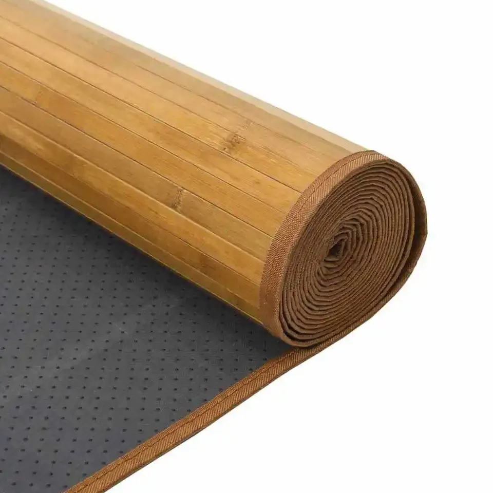 Tapis rectangulaire bambou naturel 70x300 cm – Image 4