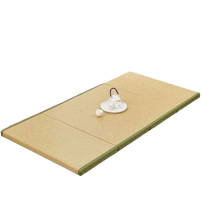 Tapis Tatami pliable en rotin et fibre de coco
