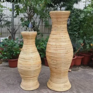 Vase de sol en bambou tressé modèle 565648