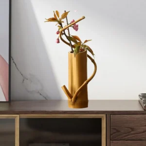 Vase en bambou pour table - modèle Flower Pot