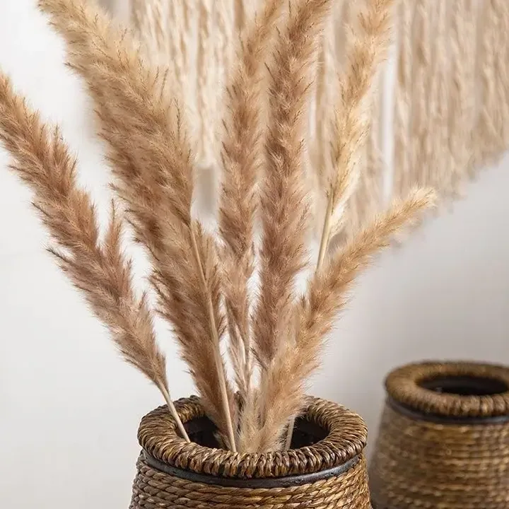 Vase en bambou tissé fait main pour fleurs séchées – Image 4