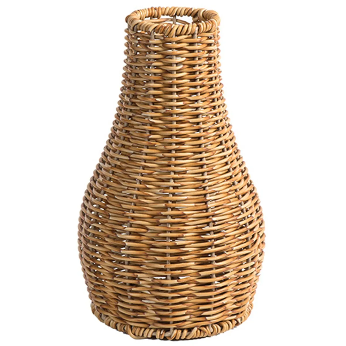 Vase en rotin imitation tissé main, modèle unique – Image 4
