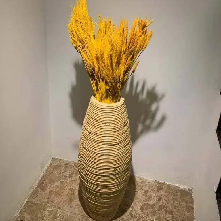 Vase en rotin tressé à la main pour sol 30–40 cm – Image 5