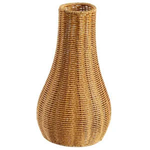 Vase tissé moderne en plastique pour fleurs sèches