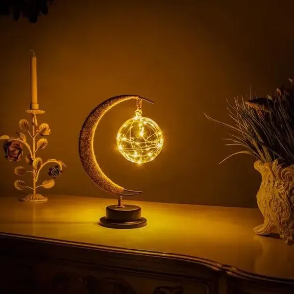 Veilleuse LED 3D Lune personnalisable Sepak Takraw – Image 2